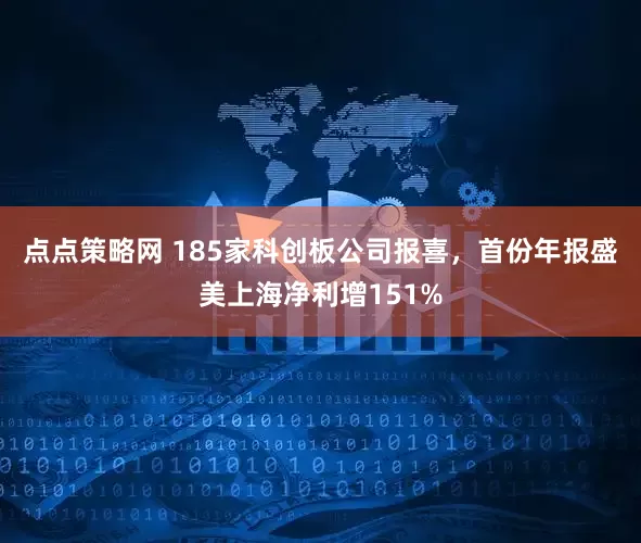 点点策略网 185家科创板公司报喜，首份年报盛美上海净利增151%