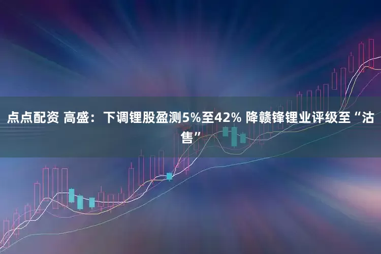 点点配资 高盛：下调锂股盈测5%至42% 降赣锋锂业评级至“沽售”